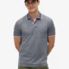 Regular Fit Linen-Blend Pique Polo