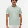 Regular Fit Linen-Blend Pique Polo