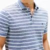Regular Fit Linen-Blend Pique Polo
