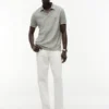 Regular Fit Linen-Blend Pique Polo Regular Fit Linen-Blend Pique Polo