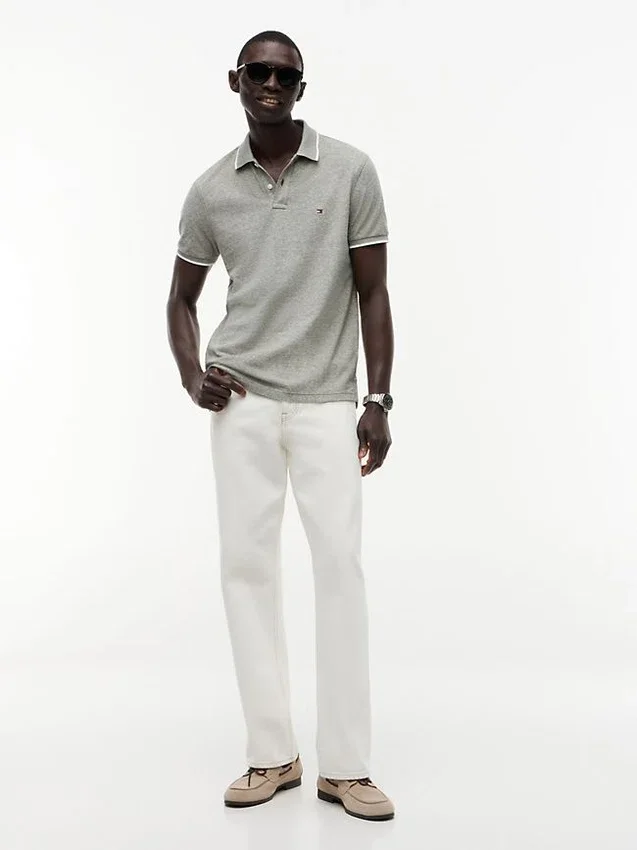 Regular Fit Linen-Blend Pique Polo Regular Fit Linen-Blend Pique Polo