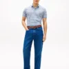 Regular Fit Linen-Blend Pique Polo