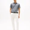 Regular Fit Linen-Blend Pique Polo