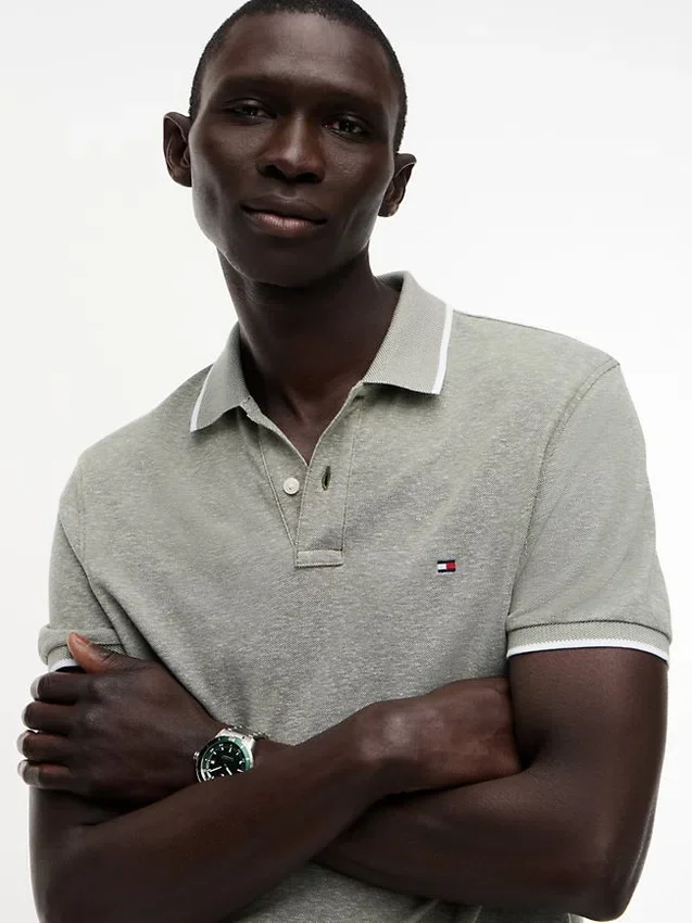 Regular Fit Linen-Blend Pique Polo Regular Fit Linen-Blend Pique Polo