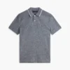 Regular Fit Linen-Blend Pique Polo