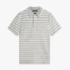 Regular Fit Linen-Blend Pique Polo