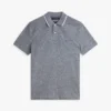 Regular Fit Linen-Blend Pique Polo