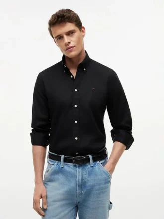 Regular Fit Linen-Blend Shirt