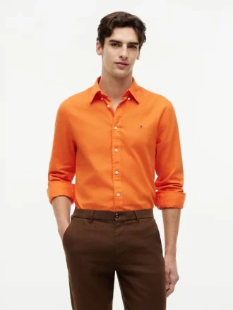 Regular Fit Linen-Blend Shirt