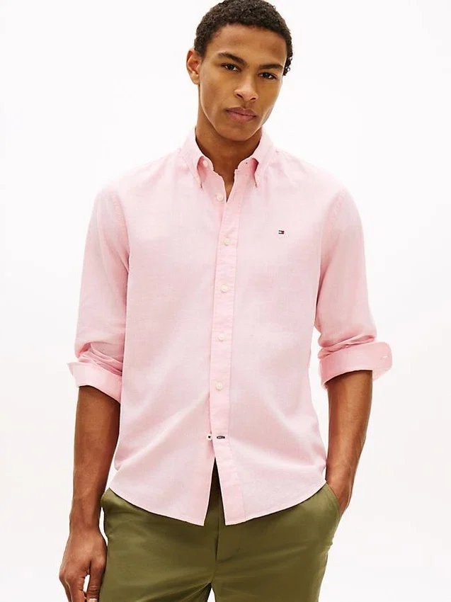 Regular Fit Linen-Blend Shirt Regular Fit Linen-Blend Shirt