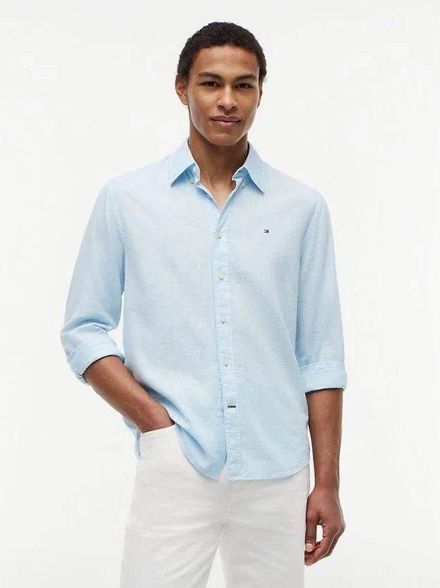 Regular Fit Linen-Blend Shirt Regular Fit Linen-Blend Shirt
