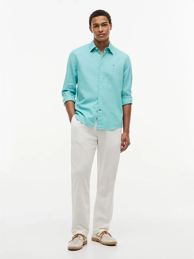 Regular Fit Linen-Blend Shirt Regular Fit Linen-Blend Shirt