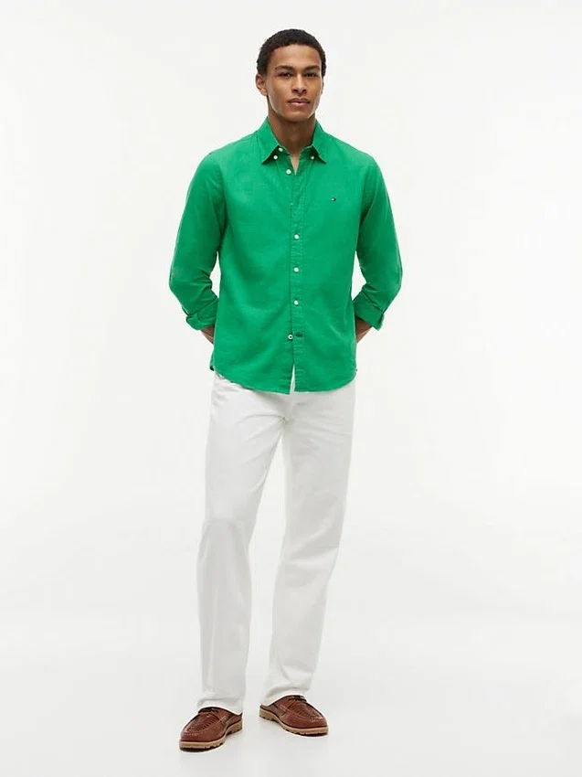 Regular Fit Linen-Blend Shirt Regular Fit Linen-Blend Shirt