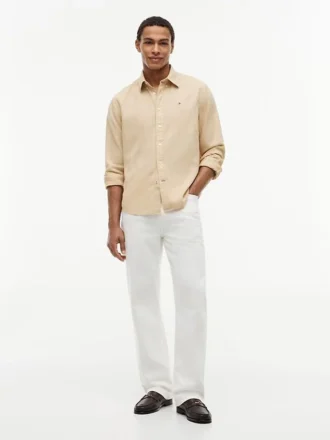 Regular Fit Linen-Blend Shirt