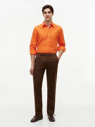 Regular Fit Linen-Blend Shirt