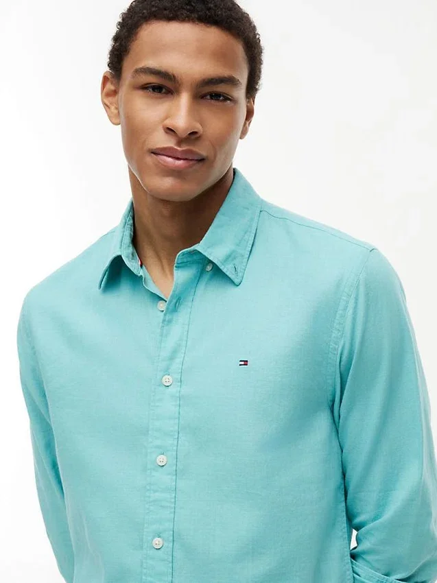 Regular Fit Linen-Blend Shirt Regular Fit Linen-Blend Shirt