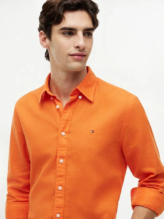 Regular Fit Linen-Blend Shirt Regular Fit Linen-Blend Shirt