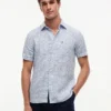 Regular Fit Linen Sailing Print Shirt