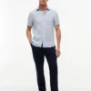 Regular Fit Linen Sailing Print Shirt