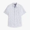 Regular Fit Linen Sailing Print Shirt