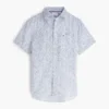 Regular Fit Linen Sailing Print Shirt