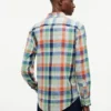 Regular Fit Madras Linen-Blend Shirt
