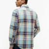 Regular Fit Madras Linen-Blend Shirt