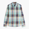 Regular Fit Madras Linen-Blend Shirt