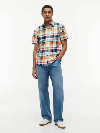 Regular Fit Madras Oxford Shirt