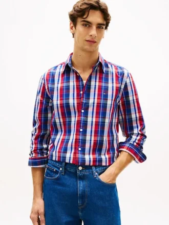 Regular Fit Multi-Check Flex Shirt