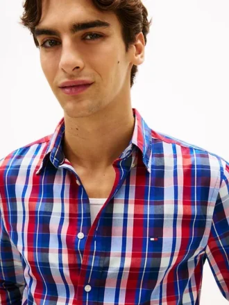 Regular Fit Multi-Check Flex Shirt