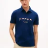 Regular Fit Nautical Flag Pique Polo