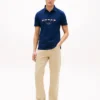 Regular Fit Nautical Flag Pique Polo