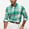 Regular Fit Plaid All-Day Shirt