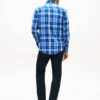 Regular Fit Plaid Linen-Blend Shirt