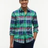 Regular Fit Plaid Oxford Shirt