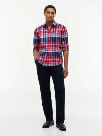 Regular Fit Plaid Oxford Shirt
