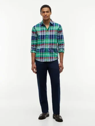 Regular Fit Plaid Oxford Shirt