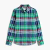 Regular Fit Plaid Oxford Shirt