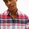 Regular Fit Plaid Stretch Oxford Shirt