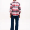 Regular Fit Plaid Stretch Oxford Shirt