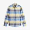 Regular Fit Plaid Stretch Oxford Shirt
