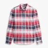 Regular Fit Plaid Stretch Oxford Shirt
