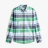 Regular Fit Plaid Stretch Oxford Shirt