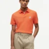 Regular Fit Script Monogram Pique Polo