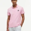 Regular Fit Script Monogram Pique Polo