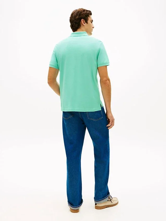 Regular Fit Script Monogram Pique Polo Regular Fit Script Monogram Pique Polo