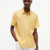 Regular Fit Short-Sleeve Linen-Blend Shirt Regular Fit Short-Sleeve Linen-Blend Shirt