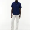 Regular Fit Short-Sleeve Linen-Blend Shirt Regular Fit Short-Sleeve Linen-Blend Shirt
