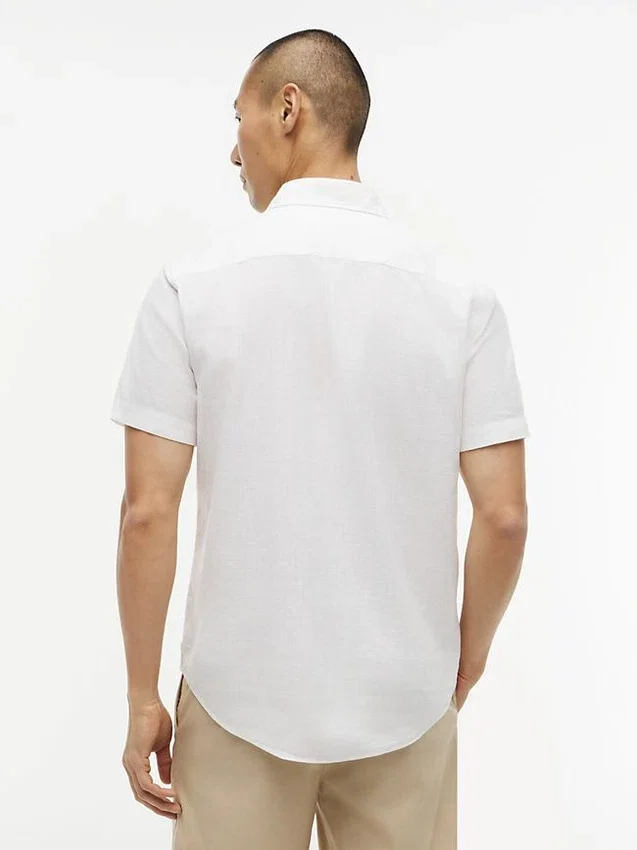 Regular Fit Short-Sleeve Linen-Blend Shirt Regular Fit Short-Sleeve Linen-Blend Shirt